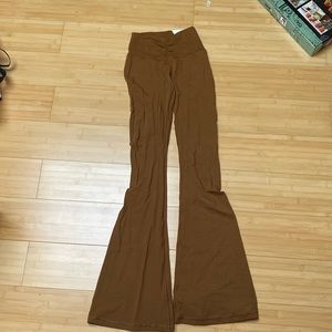 Aerie High Rise Brown Yoga Flare Leggings